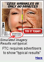 Who would believe a product would make them look 50 years younger? A desperate consumer who wants it to be true, that's who, and advertisers take full advantage. But, the Federal Trade Commission says the generally expected results disclosure cannot be fabricated or exaggerated.